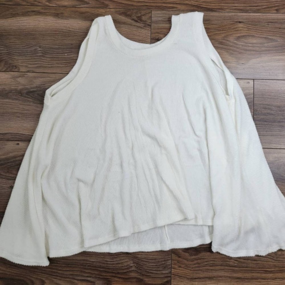 BaeVely Ribbed Knit Sweater Tank L